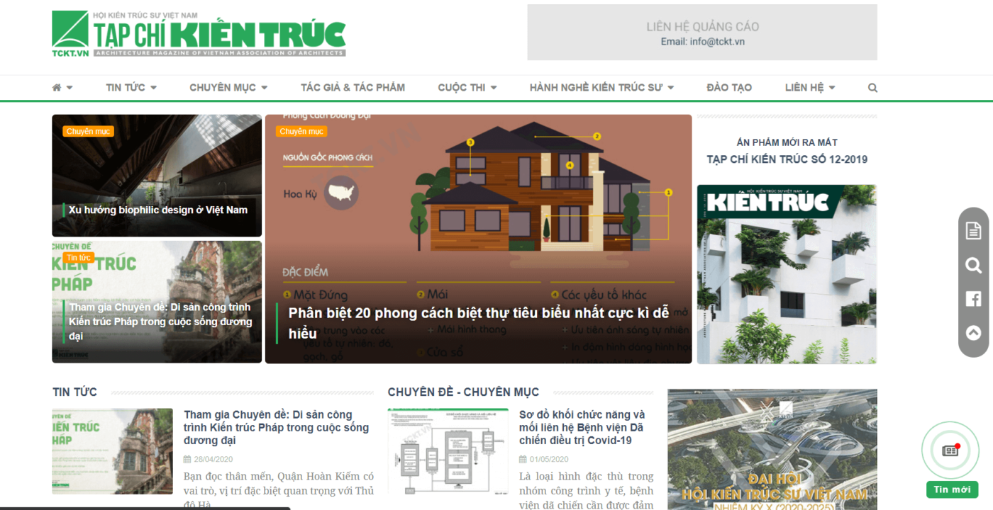 Các Giao Diện Web Kiến Trúc Sư Đẹp Nổi Bật | Thiết Kế Web Green House